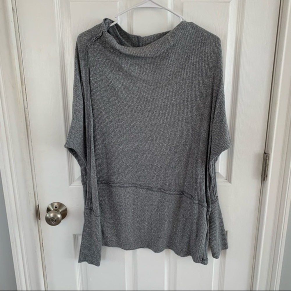 Free people Grey cowl neck sweater